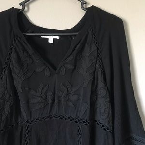 Lace Trimmed Tunic Top